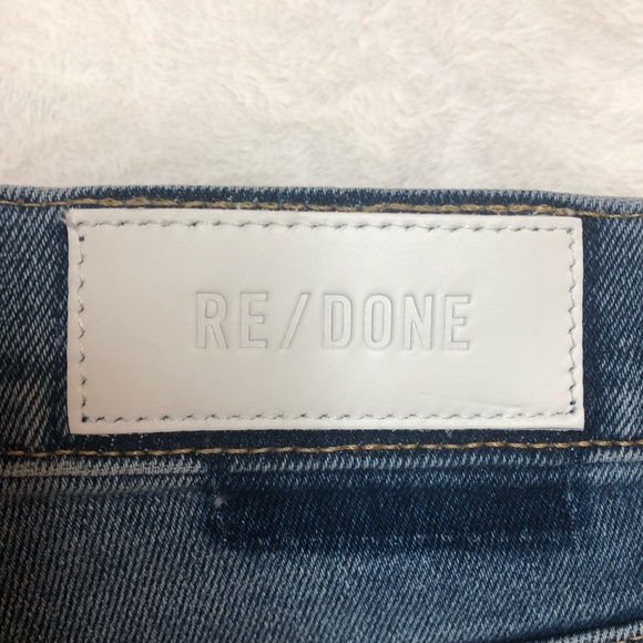 Re/Done Levis Blue Jeans Women, Size 26, Blue-Medium 2, 90s High Rise Ankle Crop - Picture 4 of 13